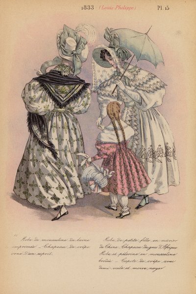 Francouzská móda: (barevná litografie). od Louis Colas