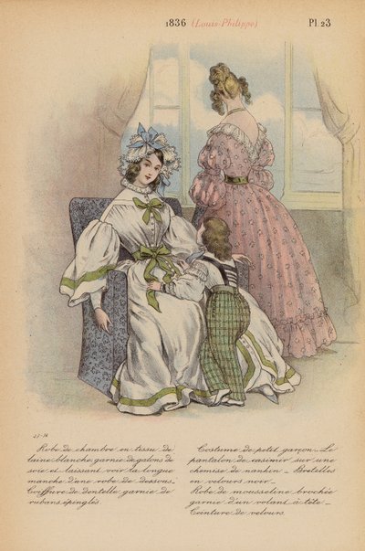 Francouzská móda: (barevná litografie). od Louis Colas