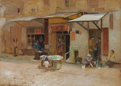 Čínská čtvrť, San Francisco, 1908 od Louis Comfort Tiffany