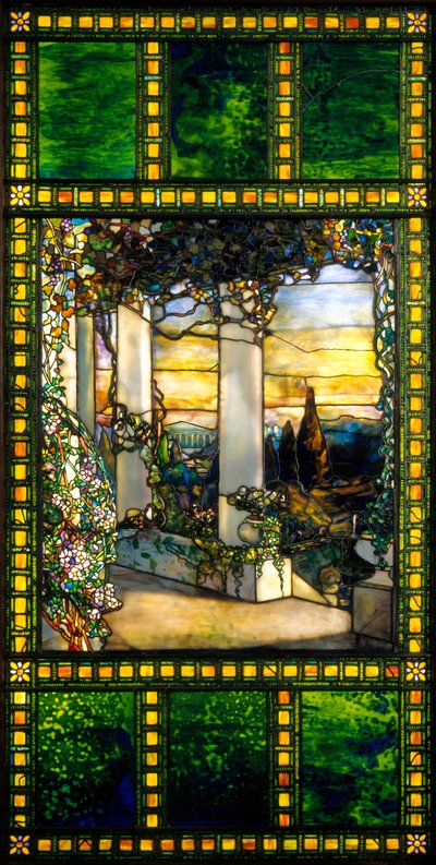 Okno, cca 1900 od Louis Comfort Tiffany