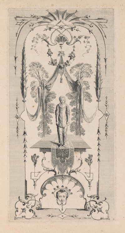 Pierrot, Arabeska. od Louis Crepy