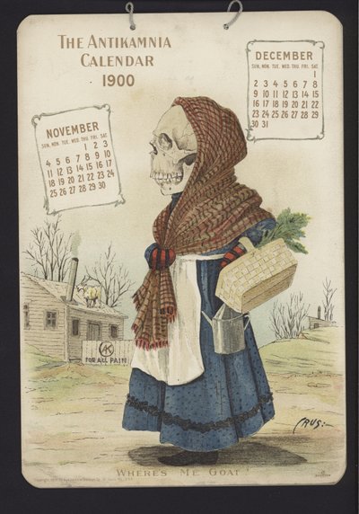 Ilustrace pro kalendář Antikamnia od Louis Crucius or Crusuius