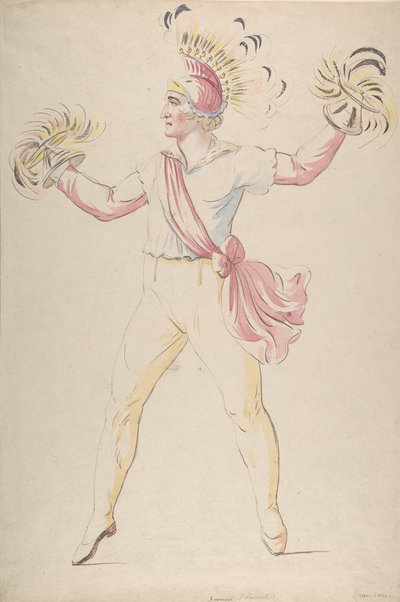Franconi, Twirling Flaming Cones, 1768-1810. od Louis Ducros