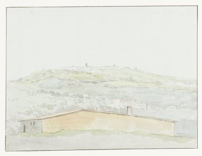Klassieke zuil v přístavu van Brindisi Starověký sloup v přístavu Brindisi (název na objektu) Cesty po Itálii, Sicílii a Maltě - 1778 (název série) od Louis Ducros