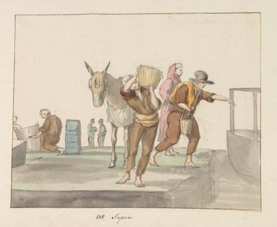 Tradiční kroje ostrova Gozo Kostým de Ghozo (název na objektu) Voyage en Italy a Sicile et à Malte - 1778 (název série) od Louis Ducros