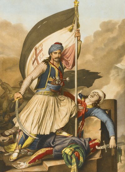 Nikolakis Mitropoulos. Od cesty do Athén a Konstantinopole, 1825 od Louis Dupré