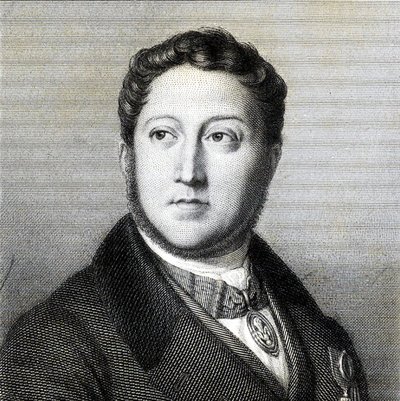 Portrét skladatele Gioachina Antonia Rossiniho 1792-1868, 1836. od Louis Dupré