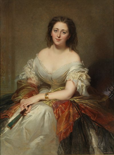 Portrét Marie hraběnky Walewské 1786-1817, 1859 od Louis Edouard Dubufe
