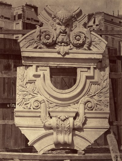 Hervorstehende Tische. Seitengalerien der großen Treppe. von Louis-Emile Durandelle