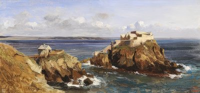 Pohled na pevnost Bertheaume od Eugene Isabey