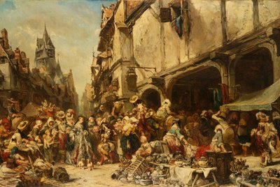 Tržiště, 1862 od Eugene Isabey