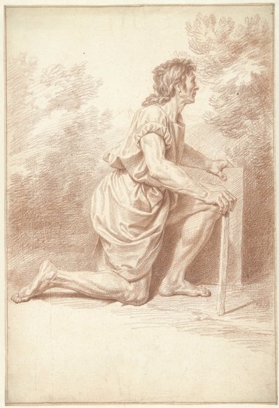 Klečící muž, vpravo od Louis Fabritius Dubourg
