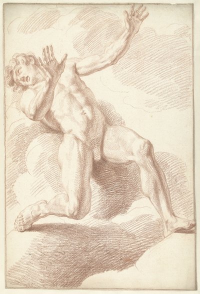 Mužský akt, ležící od Louis Fabritius Dubourg