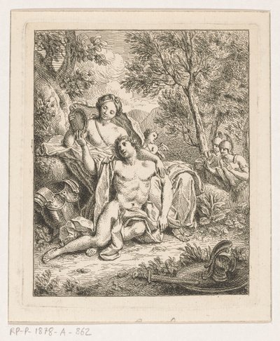 Rinaldo v Armidě od Louis Fabritius Dubourg