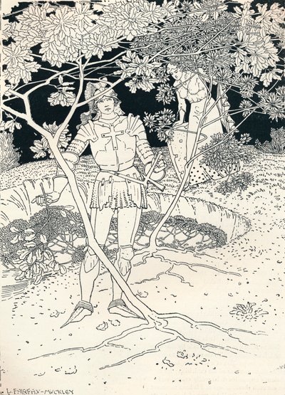Ilustrace pro Spensers Faerie Queene. zpěv II. Verš 30, c1895 od Louis Fairfax Muckley