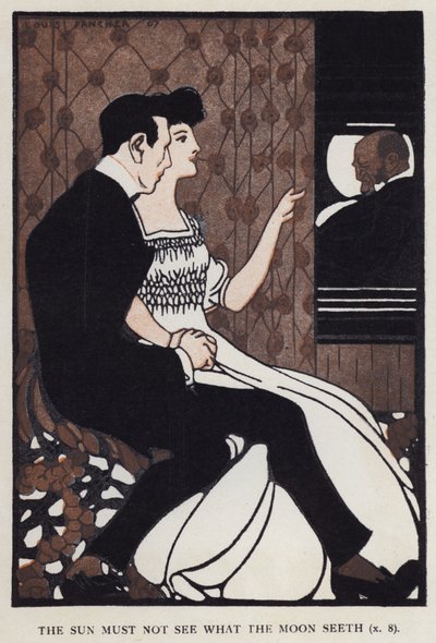 Slunce nesmí vidět to, co vidí měsíc (barva litho) od Louis Fancher