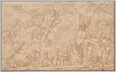 Venuše v Forge of Vulcan od Louis Felix de la Rue