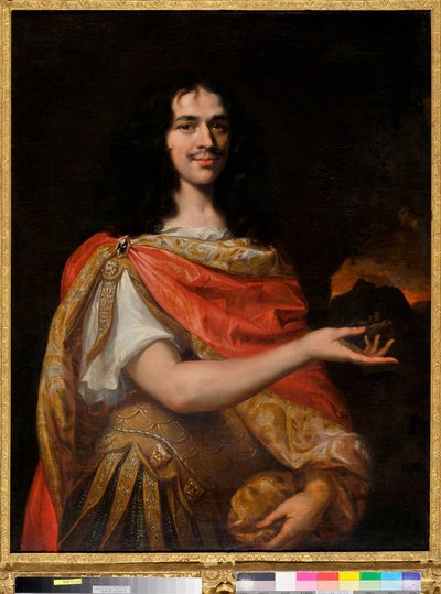Portrét komika z Molierova souboru (olej na plátně) od Louis Ferdinand (c.1612 89) Elle
