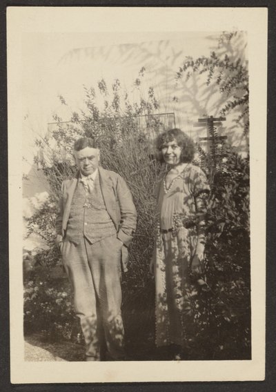 [Fleckenstein a Florence v zahradě] od Louis Fleckenstein