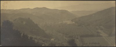 [Krajina s horami a farmami] od Louis Fleckenstein