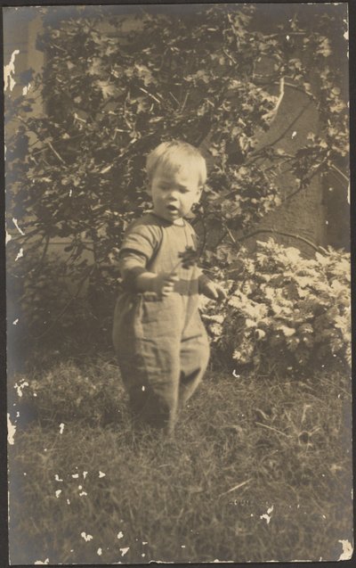 [Portrét dítěte v zahradě] od Louis Fleckenstein