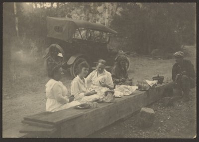 [Scéna pikniku u silnice] od Louis Fleckenstein