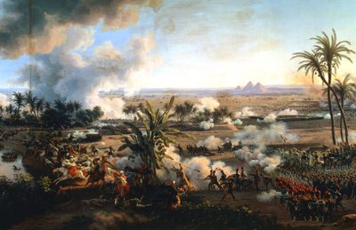 „Bitva u pyramid“, 21. července 1798, konec 18.–začátek 19. století od Louis Francois Lejeune
