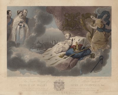 První modlitba prince z Walesu, prince Alberta Edwarda, budoucího krále Edwarda VII., 1842 od Louis Gallait