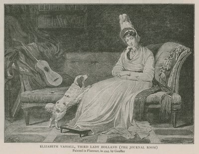 Elizabeth Vassall, třetí lady Holland od Louis Gauffier