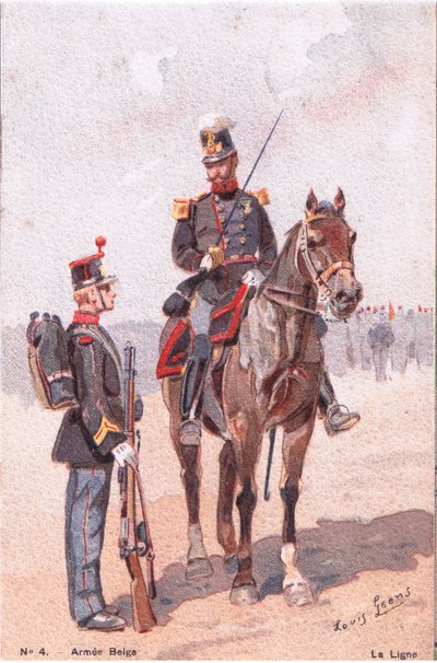 Čára, Pohlednice, 20. léta 20. století od Louis Geens