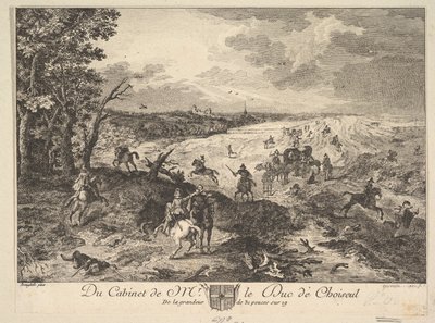 Loupež na cestě podle obrazu ve sbírce vévody de Choiseul, 1771. od Louis Germain