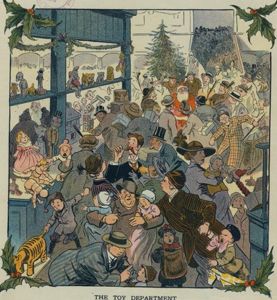 Oddělení hraček, USA 1910 (tisk) od Louis Glackens