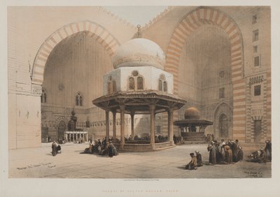 Egypt & Núbie, svazek III, č. 8: Mešita sultána Hassana, Káhira od Louis Haghe