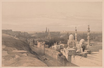 Egypt a Núbie: Svazek III – č. 26, Káhira, Pohled na západ od Louis Haghe