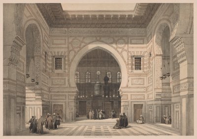 Egypt a Núbie: Svazek III – č. 36, Interiér mešity sultána El Ghoree od Louis Haghe