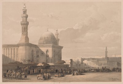 Egypt a Núbie: svazek III – č. 38, mešita sultána Hassana z Velkého náměstí Rameyleh od Louis Haghe