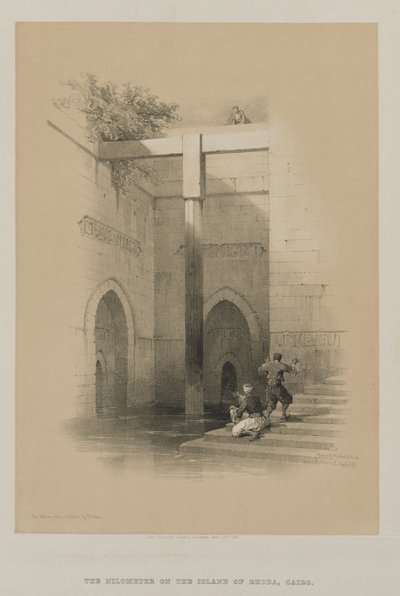 Egypt a Núbie, svazek III: Nilometr. Ostrov Rhoda od Louis Haghe