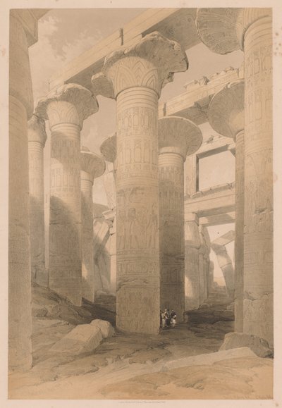 Egypt a Núbie: svazek II - č. 14, Karnak od Louis Haghe