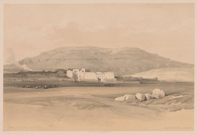 Egypt a Núbie: svazek II – č. 20, Medinet Abou, Théby, 1838. od Louis Haghe