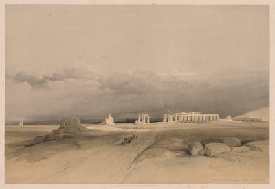 Egypt a Núbie: Svazek II – č. 8, Ruiny Memnonia, Théby od Louis Haghe