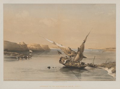 Egypt a Núbie, svazek II: Přístup k pevnosti Ibrim, Núbie, 1847. od Louis Haghe