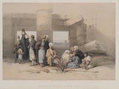 Egypt a Núbie, svazek II: Vchod do Amonova chrámu, Théby od Louis Haghe