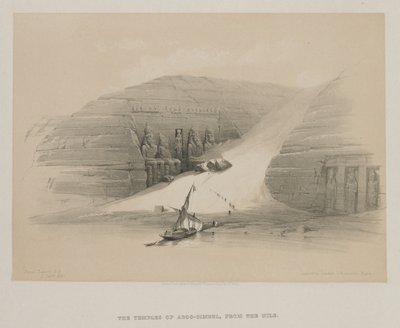 Egypt a Núbie, svazek II: Vykopané chrámy Abu Simbel, Núbie, 1848. od Louis Haghe