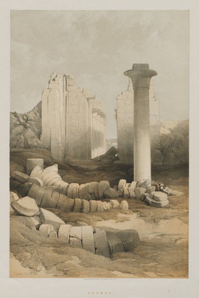 Egypt a Núbie, svazek II: Karnak, 1848. od Louis Haghe