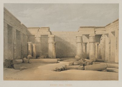 Egypt a Núbie, svazek II: Medinet Abou, Théby, 1847. od Louis Haghe