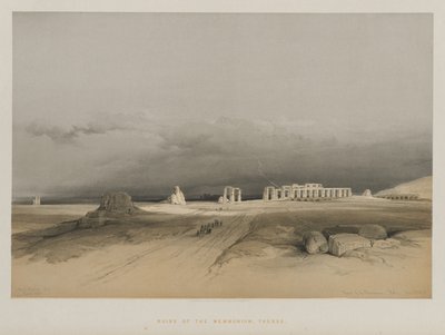 Egypt a Núbie, svazek II: Ruiny Memnonia, Théby od Louis Haghe