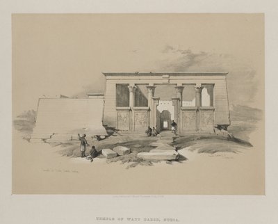 Egypt and Nubia, Volume II: Temple at Wady Dabod, Nubia od Louis Haghe