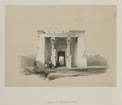 Egypt and Nubia, Volume II: Temple of Dandour, Nubia, 1848. od Louis Haghe