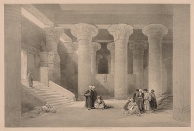 Egypt a Núbie: I. díl – č. 24, Chrám v Esnehu, 1838. od Louis Haghe