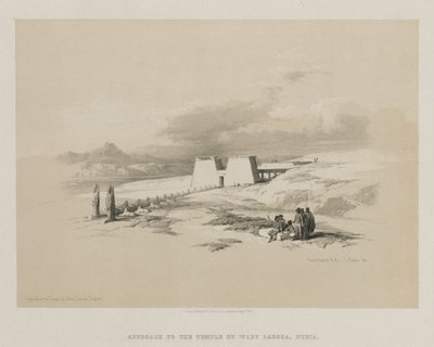 Egypt and Nubia, Volume I: Approach to the Temple of Wady Saboua, Nubia od Louis Haghe
